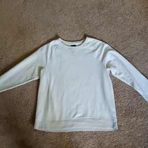 Eggshell white pullover sweater